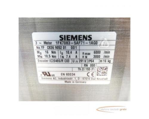 Siemens 1FK7083-5AF71-1AG0 Drehstrommotor SN: YFC836905201001 - ungebraucht! - - Bild 5