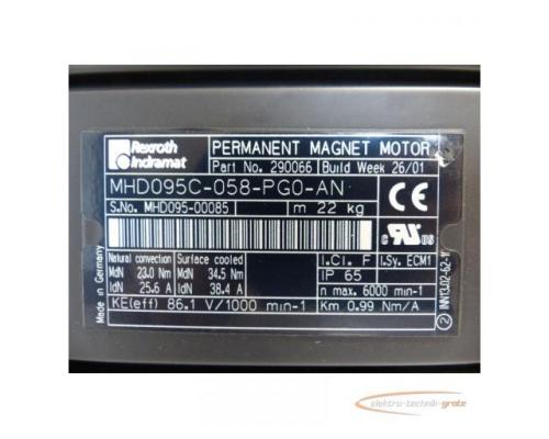 Rexroth Indramat MHD095C-058-PG0-AN Per. Magnet Motor SN: MHD095-00085 ungebr. - Bild 7