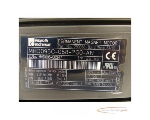 Rexroth Indramat MHD095C-058-PG0-AN Per. Magnet Motor SN: MHD095-00347 ungebr. - Bild 7