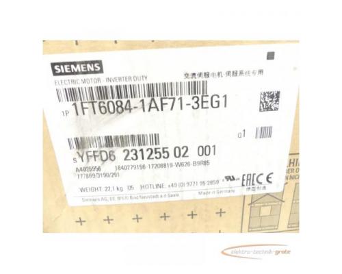 Siemens 1FT6084-1AF71-3EG1 Motor SN YFFD623125502001 - ungebraucht! - - Bild 3