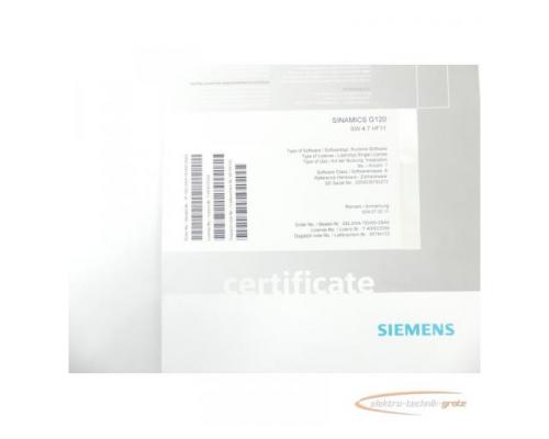 Siemens 6SL3054-7EH00-2BA0 SD-Karte SN T-K6IE02064 - Bild 2