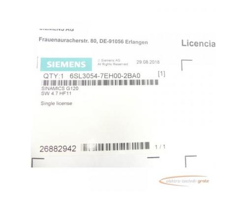 Siemens 6SL3054-7EH00-2BA0 SD-Karte SN 3000121 - ungebraucht! - - Bild 4