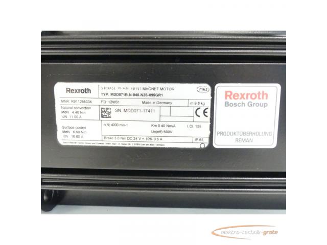 Rexroth MDD071B-N-040-N2S-095GR1 / R911266334 SNMDD071-17411 - generalüberholt! - 4