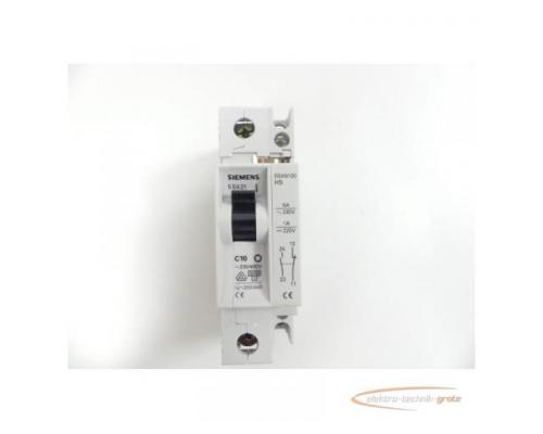 Siemens 5SX21 C10 Leistungsschutzschalter mit 5SX9100HS Hilfsschalter - Bild 2