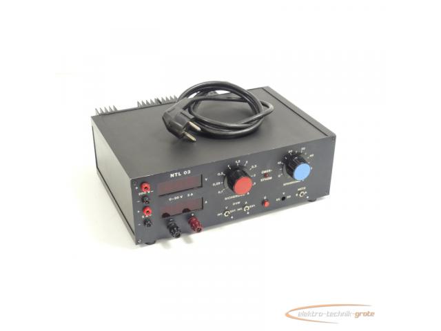 NTL 03 Prüfgerät / regelbares Labornetzteil 0 - 50 V / 0,1 - 3,5 A - 1