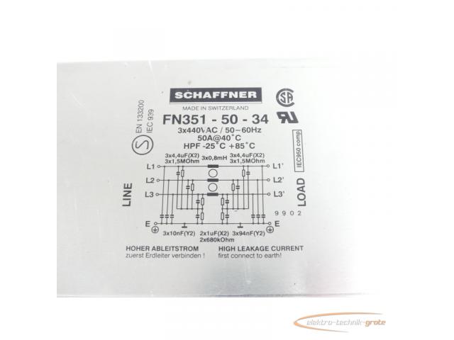 Schaffner FN351-50-34 Netzfilter - 3