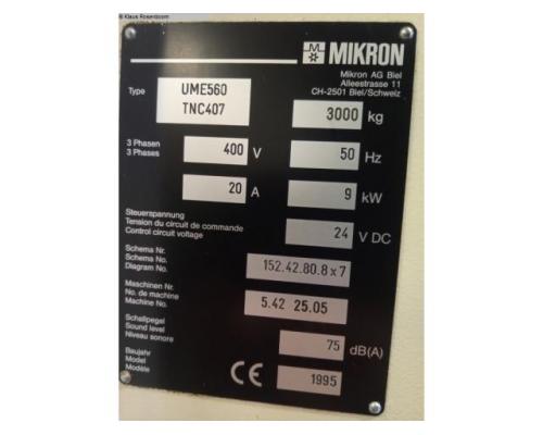 MIKRON UME 560 Universal-Fräs- und Bohrmaschine - Bild 5