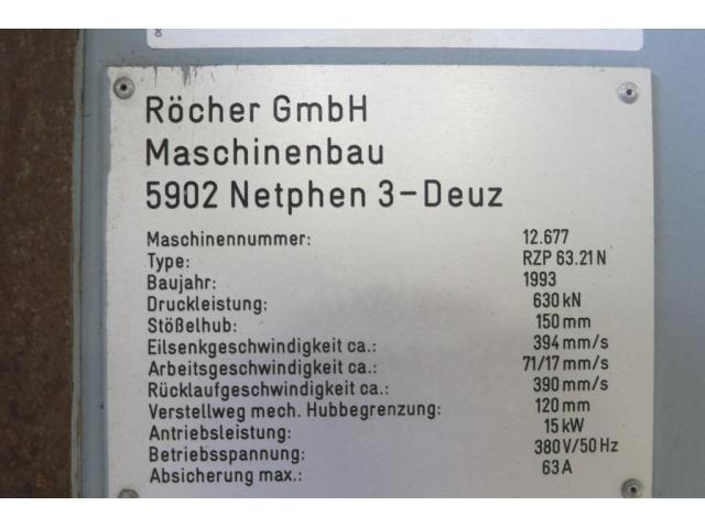 Roescher RZP63.21N Doppelständerziehpresse - Hydraulisch - 6