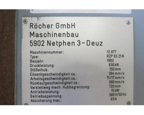 Roescher RZP63.21N Doppelständerziehpresse - Hydraulisch - Bild 6