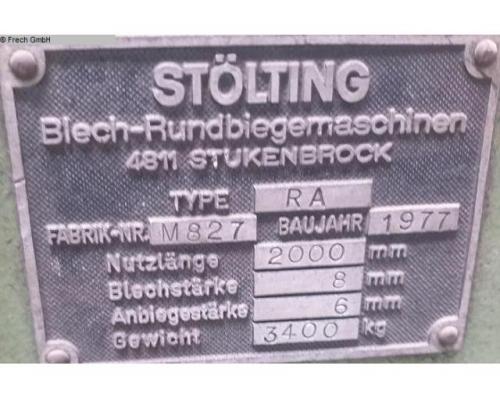 STÖLTING RA 2000x8 Blechbiegemaschine - 3 Walzen - Bild 4