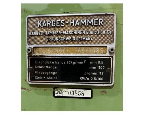 Motorische Tafelschere Fabr. KARGES HAMMER Braunschweig Typ ST 0,5/1100 - Bild 6