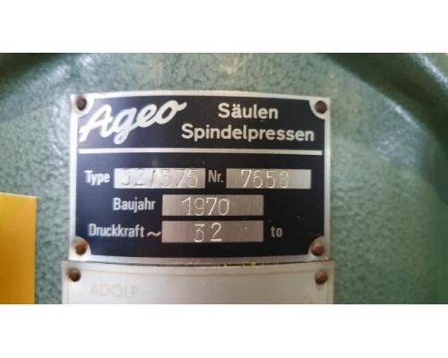 Zweisäulen-Spindelpresse Fabr. AGEO Typ SP 32/575 - Bild 6