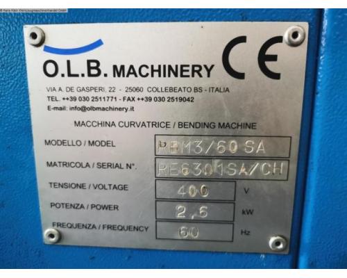 O.L.B. Machinery RBM 3/60 SA Profil- Ring- Biegemaschine - Bild 5
