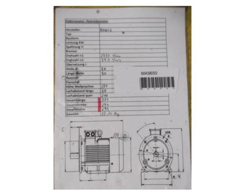 Getriebemotor 0,075 kW 29,5 U/min von Bauer – DK740/178 - Bild 15