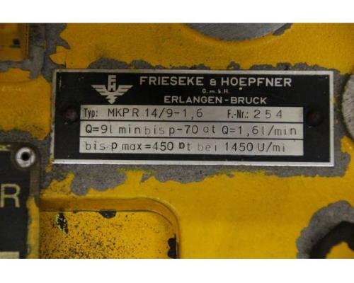 Hydraulikaggregat 1,5 kW/1400 U/min von Frieseke & Hoepfner – MKP R 14/9-1,6 450 bar - Bild 4