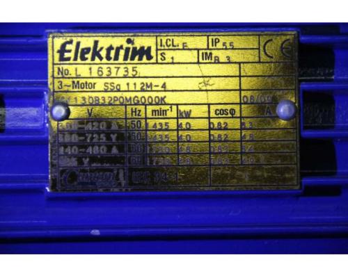 Elektromotor 4 kW 1435 U/min von Elektrim – SSg 112M-4 - Bild 5