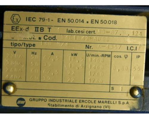 Elektromotor 18,5 kW 1440 U/min von IEC – Typ 180 M/4 - Bild 4