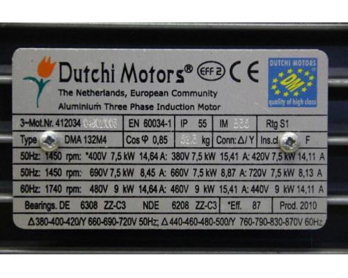 Elektromotor 7,5 kW 1450 U/min von Dutchi – DMA 132M4 - Bild 4
