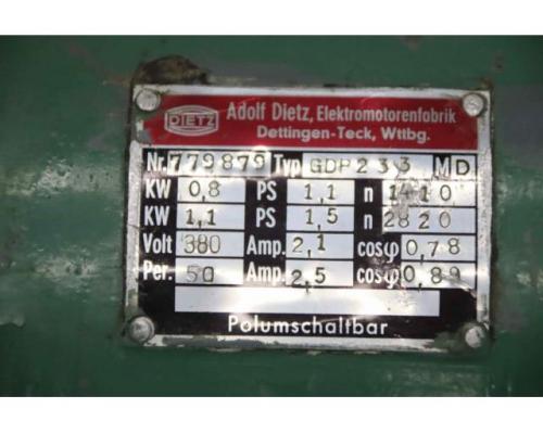 Elektromotor 0,8/1,1 kW 1410/2820 U/min von Dietz – GDP 233 - Bild 4