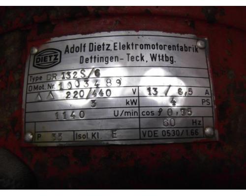 Elektromotor 3 kW 950 U/min von DIETZ – DR132S/6 - Bild 4