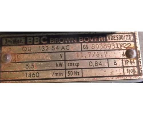 Elektromotor 5,5 kW 1460 U/min von BBC – QU132SB4 - Bild 8