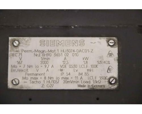 Permanent Magnet Motor von Siemens Mikron – HU3074-OAC01-Z WF 51C/155 - Bild 4