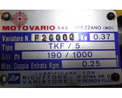 regelbarer Getriebemotor 0,37 kW 190-1000 U/min von MOTOVARIO – TKF/5 - Bild 4