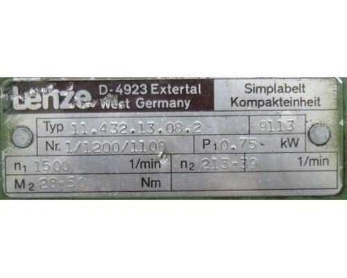 regelbarer Getriebemotor 0,75 kW 39-213 U/min von LENZE – 8F4-379H - Bild 7