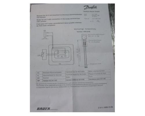 Getriebemotor 1,1 kW 54 U/min von BAUER – BG40-37 - Bild 10