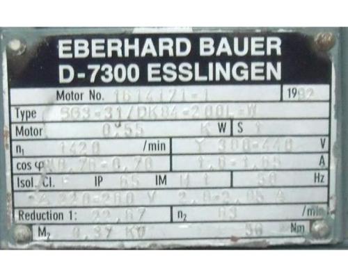 Getriebemotor 0,55 kW 63 U/min von BAUER – BK10-71V - Bild 4