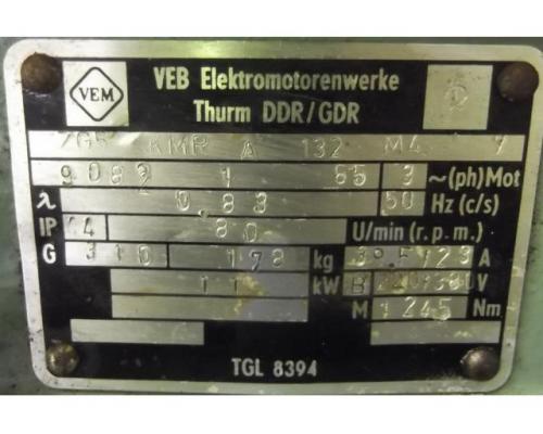 Getriebemotor 11 kW 80 U/min von VEM – ZG5-KMRA132M4 - Bild 4