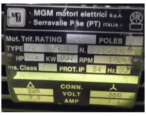 Elektromotor 0,37 kW 1420 U/min von MGM – CF 71B4 - Bild 4