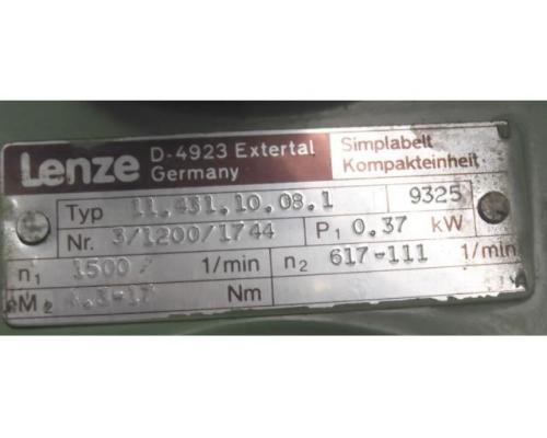 regelbarer Getriebemotor 0,37 kW 111-617 U/min von Lenze ATB – 11.431.10.08.1 - Bild 4