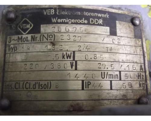 Elektromotor 7,5 kW 1440 U/min von VEM – KR 132..2/4 - Bild 4