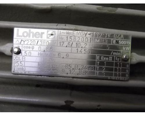 Elektromotor 5 kW 1450 U/min von Loher – EMGV-132SB-04A - Bild 4