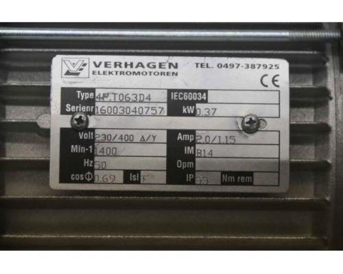 Elektromotor 0,37 kW 1400 U/min von Verhagen – 4P.T063D4 - Bild 4
