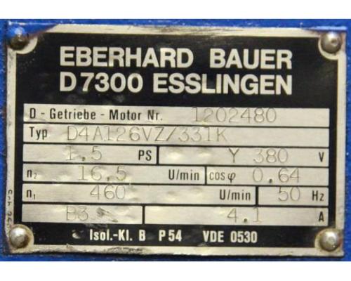 Getriebemotor 1,5 kW 16,5 U/min von Bauer – D4A126VZ/331K - Bild 4