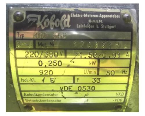Elektromotor 0,25 kW 920 U/min von Kobold – KOD 568 - Bild 4