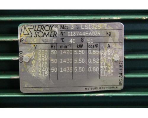 Elektromotor 5,5 kW 1420 U/min von Leroy Somer – LS132S T - Bild 3