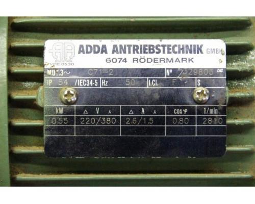 Elektromotor 0,55 kW 2810 U/min von ADDA – C71-2 - Bild 4