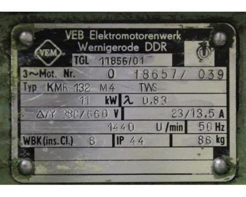 Elektromotor 11 kW 1440 U/min von VEM – KMR132M4 - Bild 12