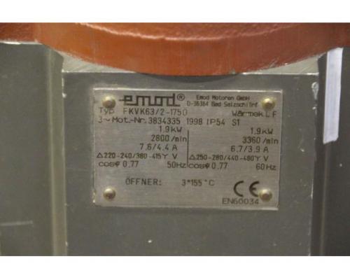 Elektromotor 1,9 kW 2800 U/min von Emod – FKVK63/2-1750 - Bild 5