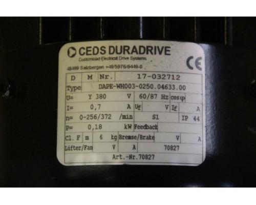 Getriebemotor 0,18 kW 213 U/min von CEDS DURADRIVE – DAPE-WH003-0250 - Bild 7