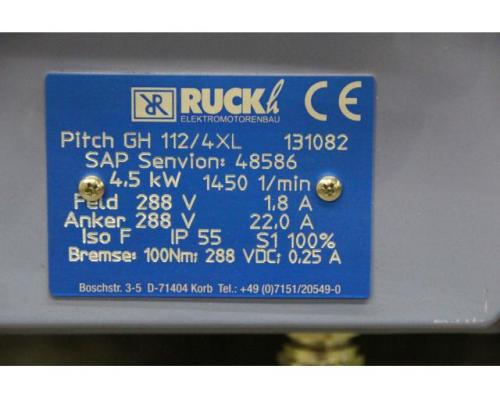 Servomotor 4,5 kW 1450 U/min von Ruckh – Pitch GH 112/4XL - Bild 15