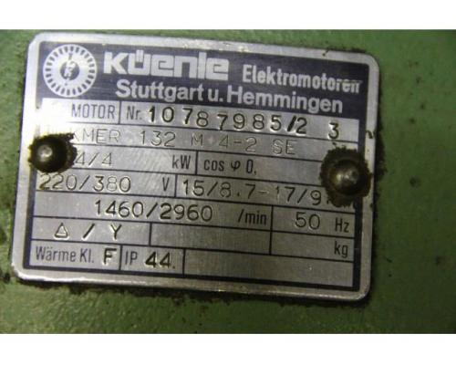 Elektromotor 4/4 kW 1460/2960 U/min von Küenle – KMER 132 M 4-2 SE - Bild 4