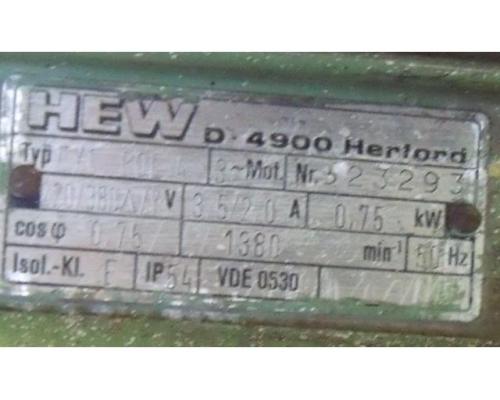 Elektromotor 0,75 kW 1380 U/min von HEW – RF 80L/4-BB 8 - Bild 4
