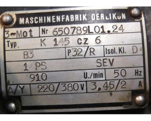 Elektromotor 0,75 kW 910 U/min von Oerlikon – K145cz6 - Bild 4