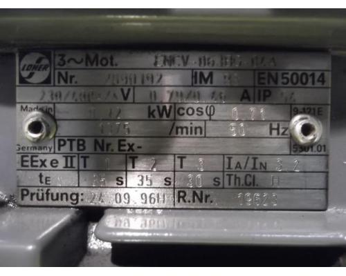 Elektromotor 0,12 kW 1375 U/min von Loher – ENCV-063BG-04A - Bild 8