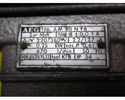 Elektromotor 0,25 kW 670 U/min von AEG – AM80NY8 - Bild 4