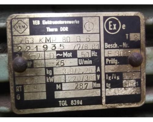 Getriebemotor 0,8 kW 25 U/min von VEB – ZG3KMR80G6 - Bild 4